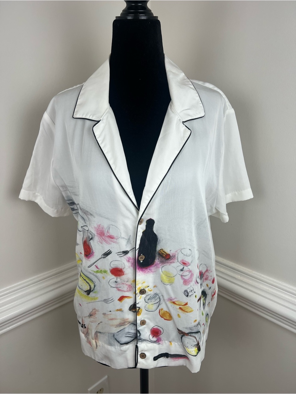 Dinner Service NY x Maggie Cowles 4AM Bowling Top Crop M NWT